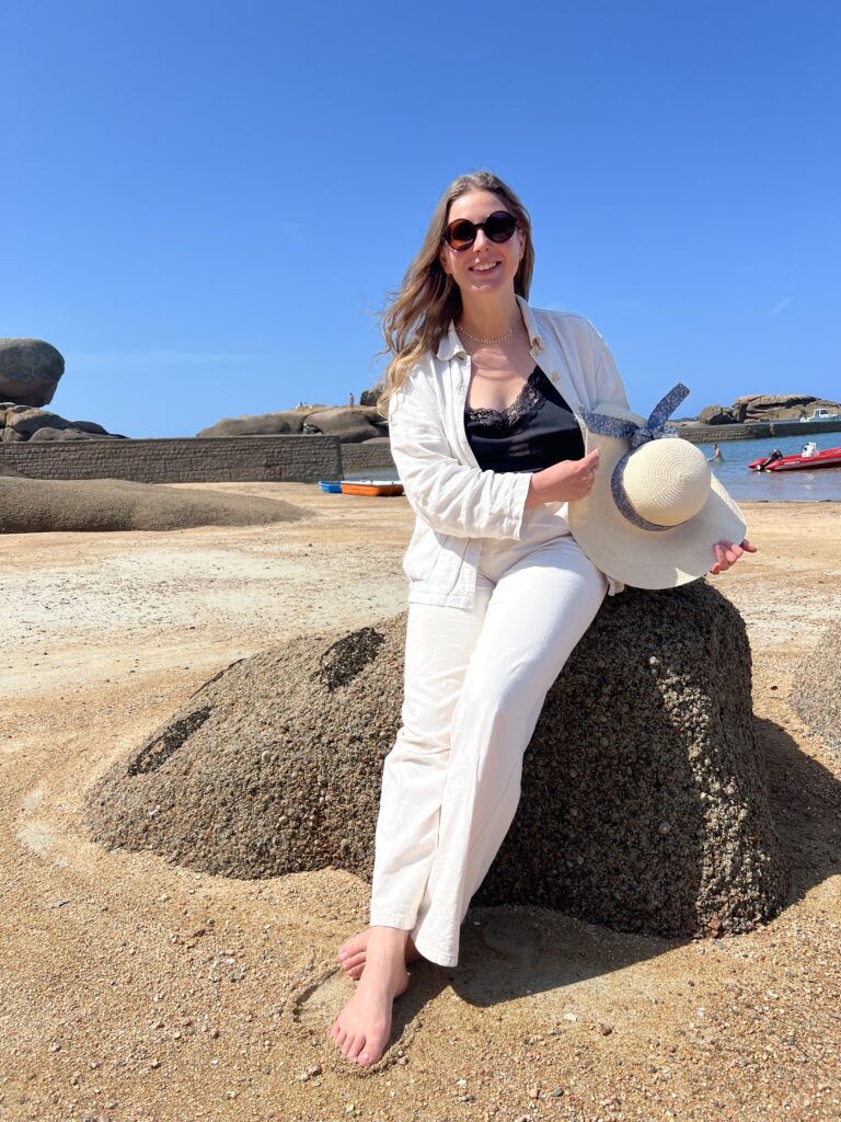 Pauline Olive à la mer