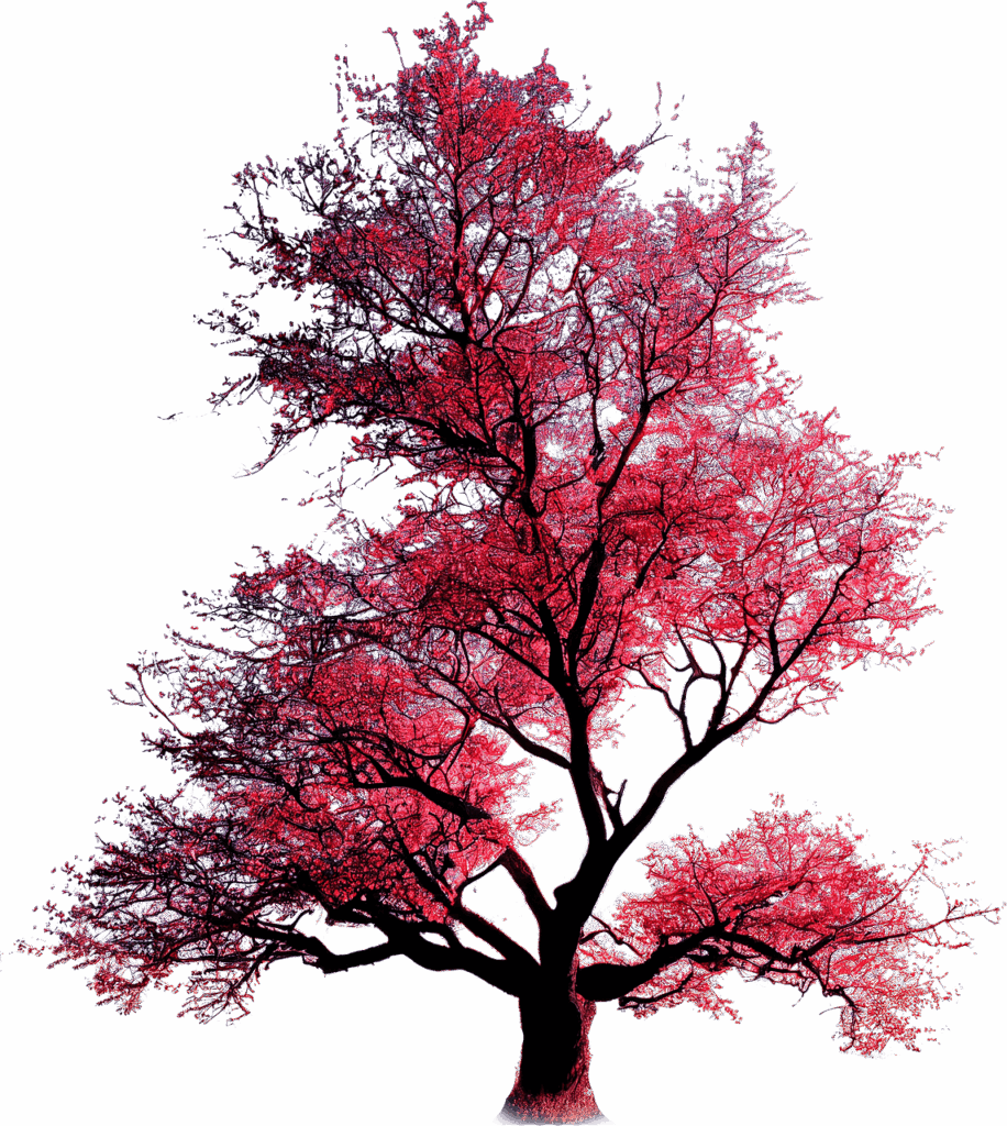 Illustration érable rouge